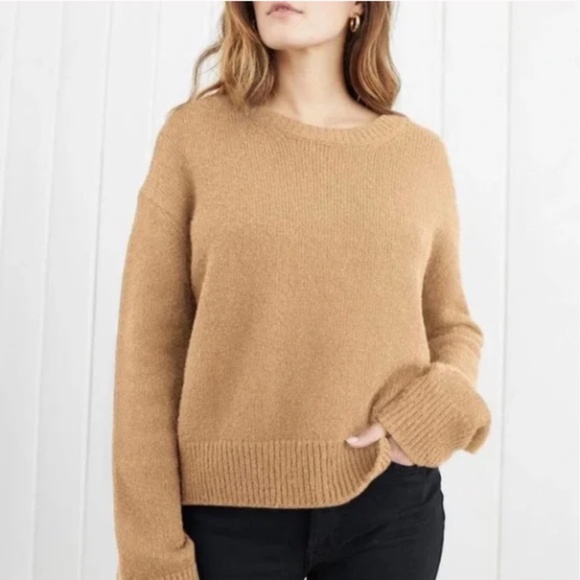 Jenni Kayne Atlas Wool Cashmere Sweater Camel XS - Picture 3 of 9